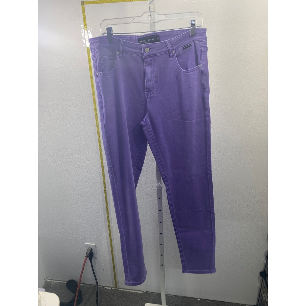 Perfect‎ Jeans Denmark Purple Skinny Jeans High Waisted Denim 2XL L32 NWT